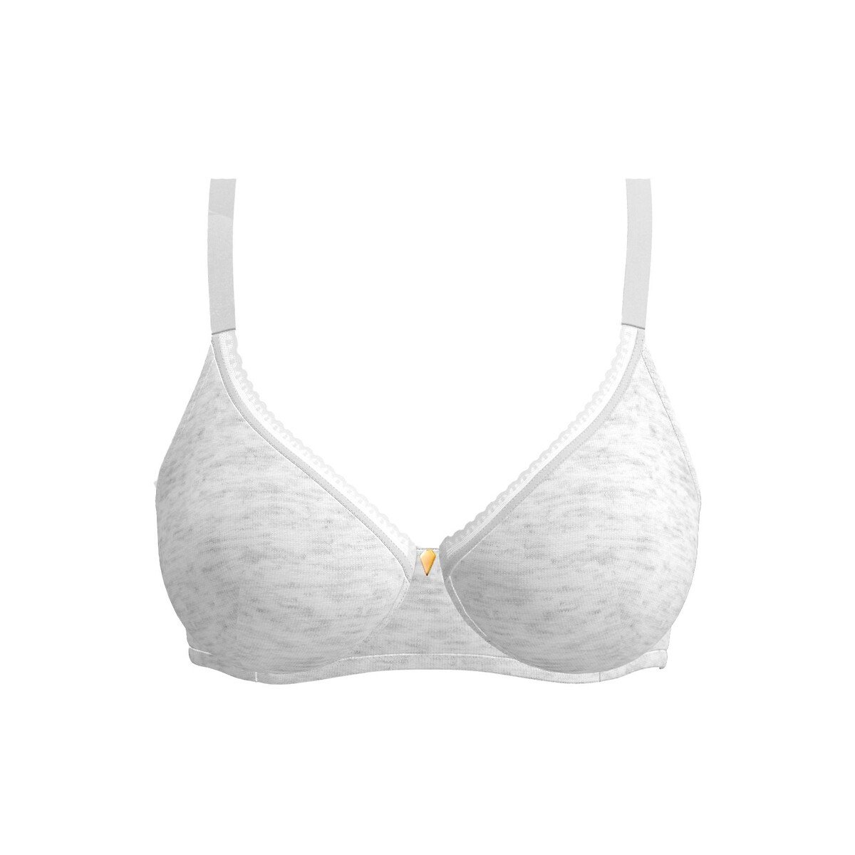 Reggiseno sagomato con ferretto ROMIE grigio chiné , SANS COMPLEXE