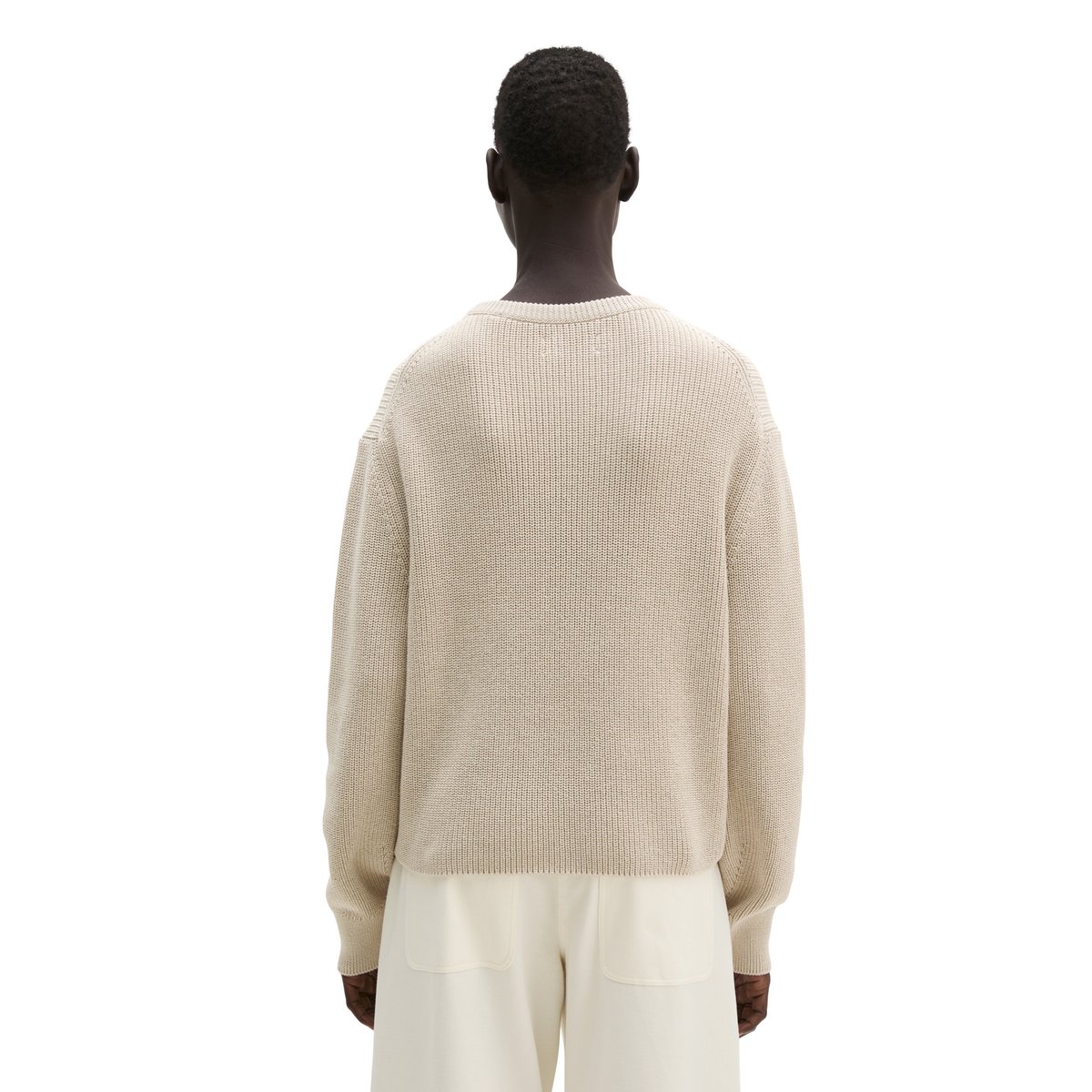 Pull en vrac en coton organique lourd beige, MARC O'POLO