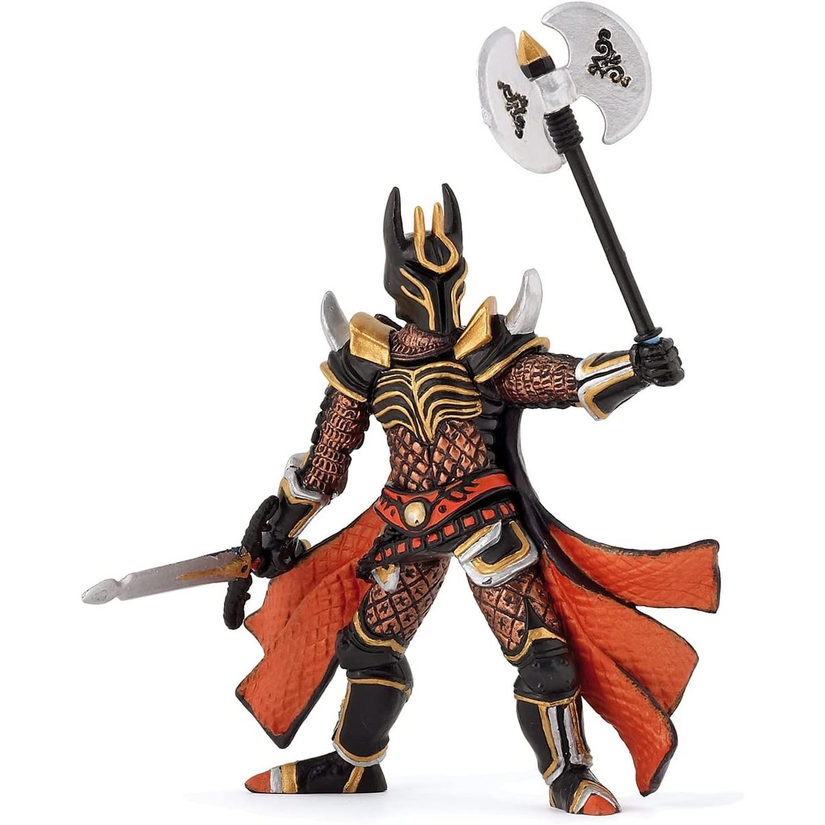 Figurine Chevalier triple hache noir, PAPO