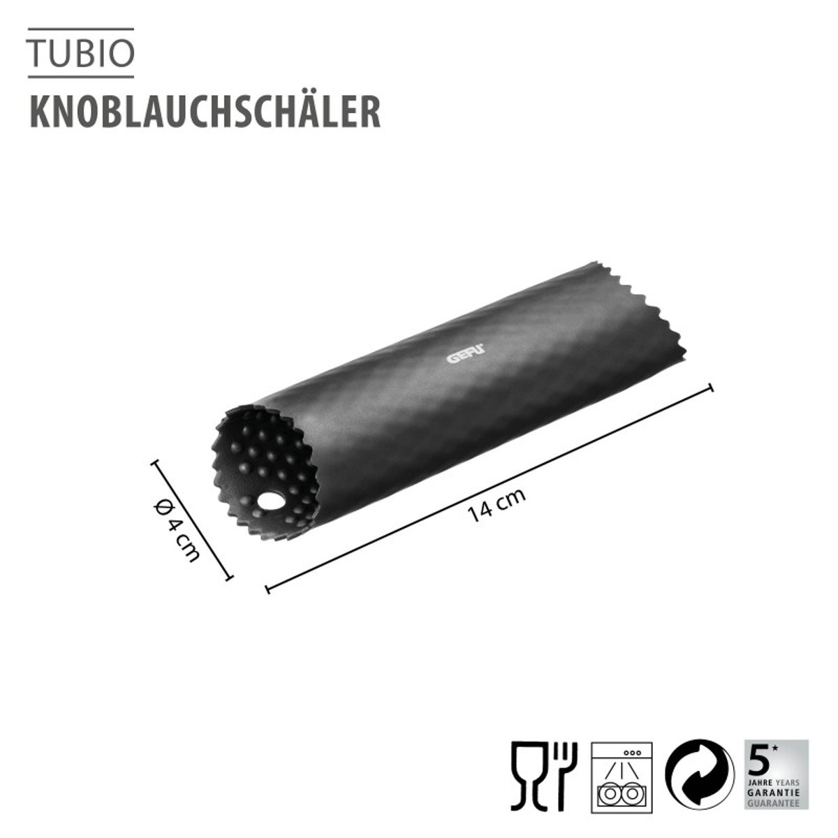 Épluche-ail tubio noir, GEFU