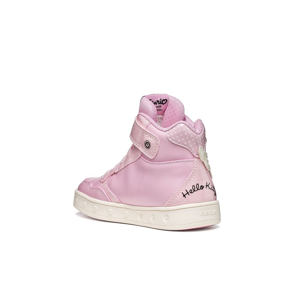 Kids Skylin X Hello Kitty High Top LED Trainers pink, GEOX