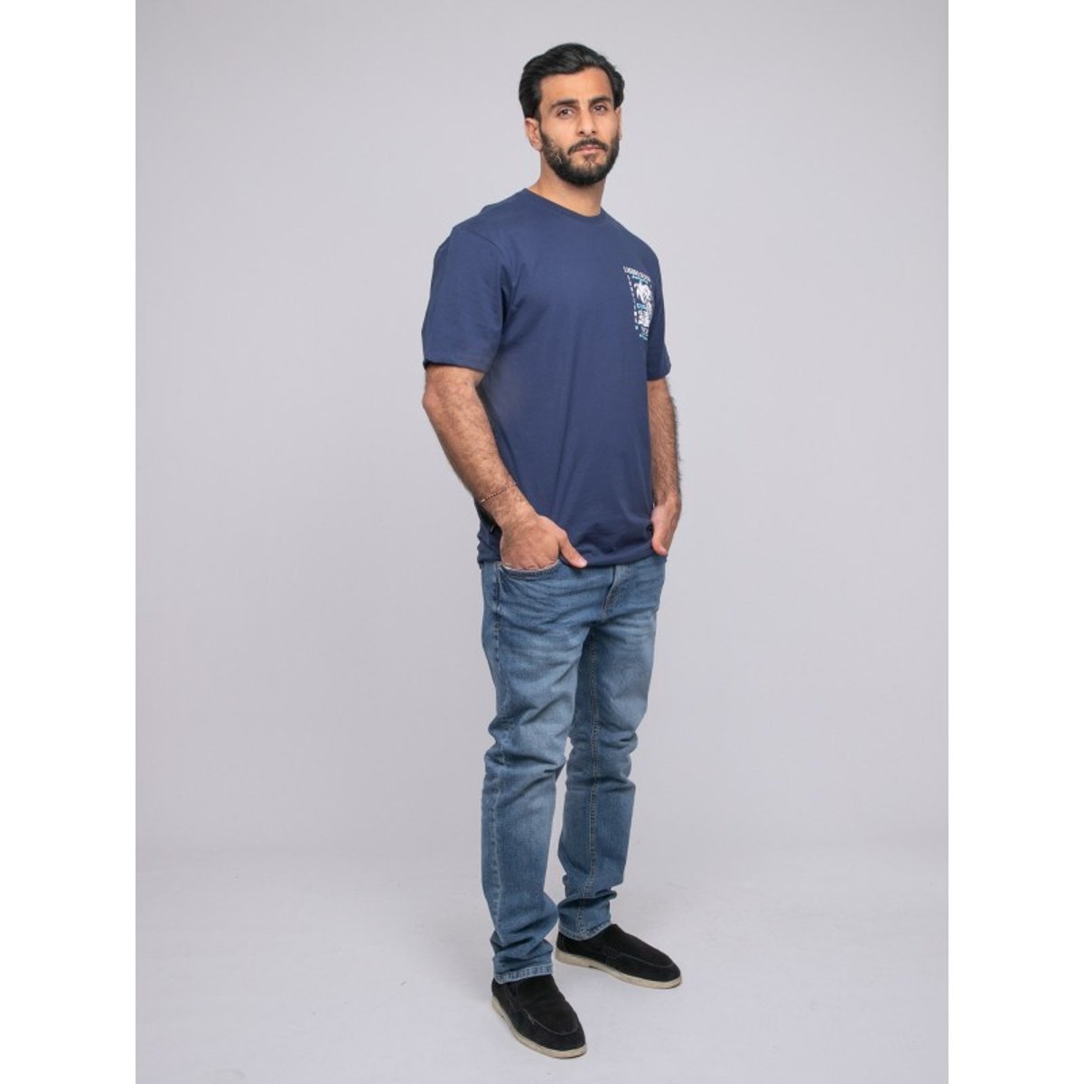 T-shirt Manches Courtes Oversize Nurbolo bleu, RITCHIE