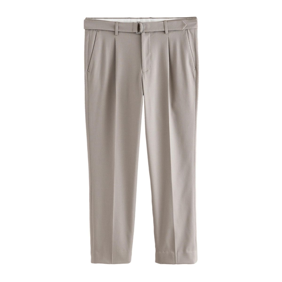 Pantalon de costume ajusté texturé gris, NEXT