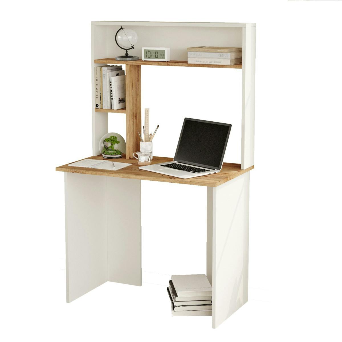Bureau ado rangements hauts MARFA blanc, PIER IMPORT