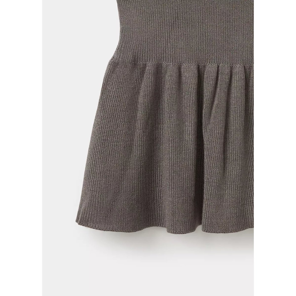 Pull en maille fine froncé marron moyen, MANGO