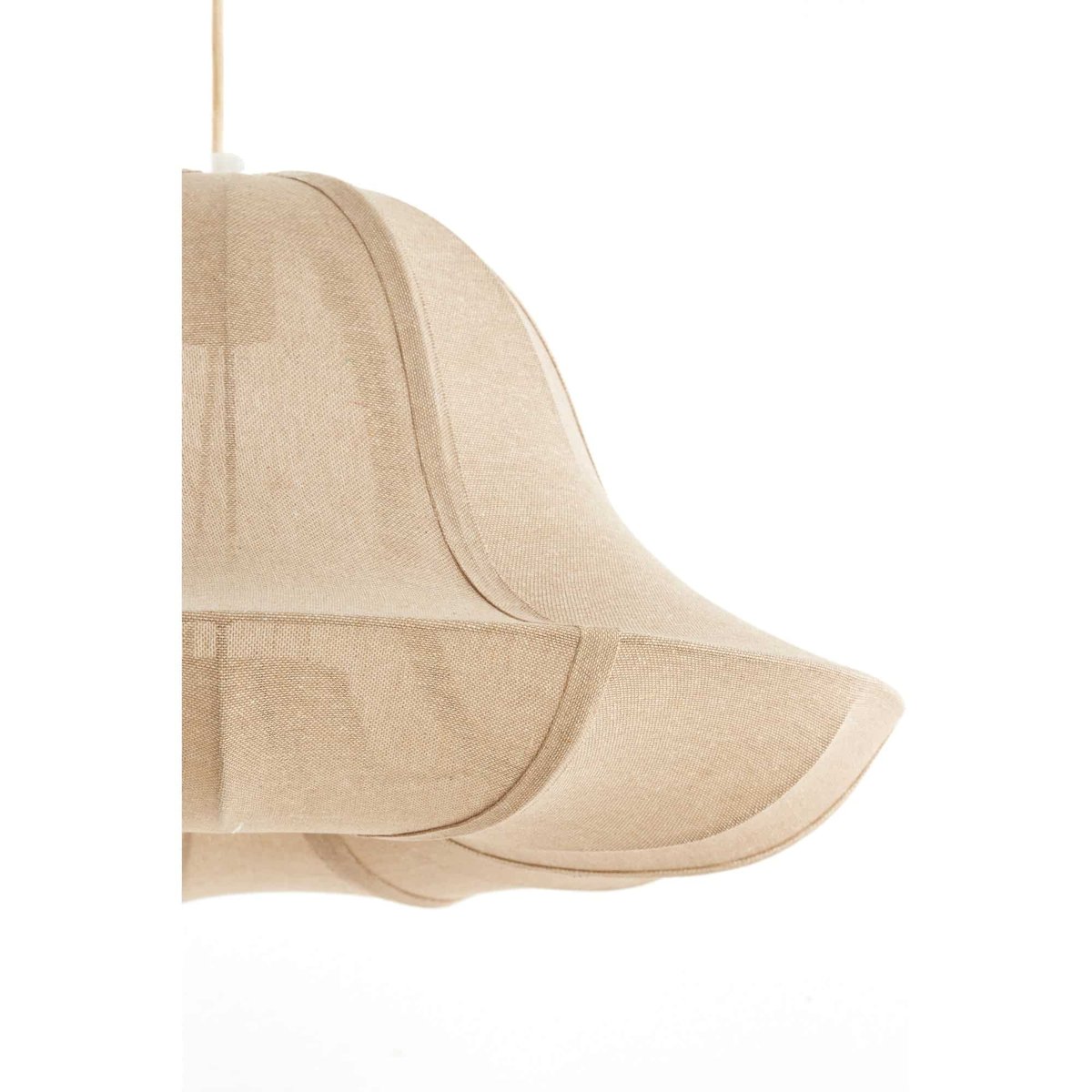 Lampe Suspendue Textiles IRAVELLE naturel, LIGHT & LIVING 