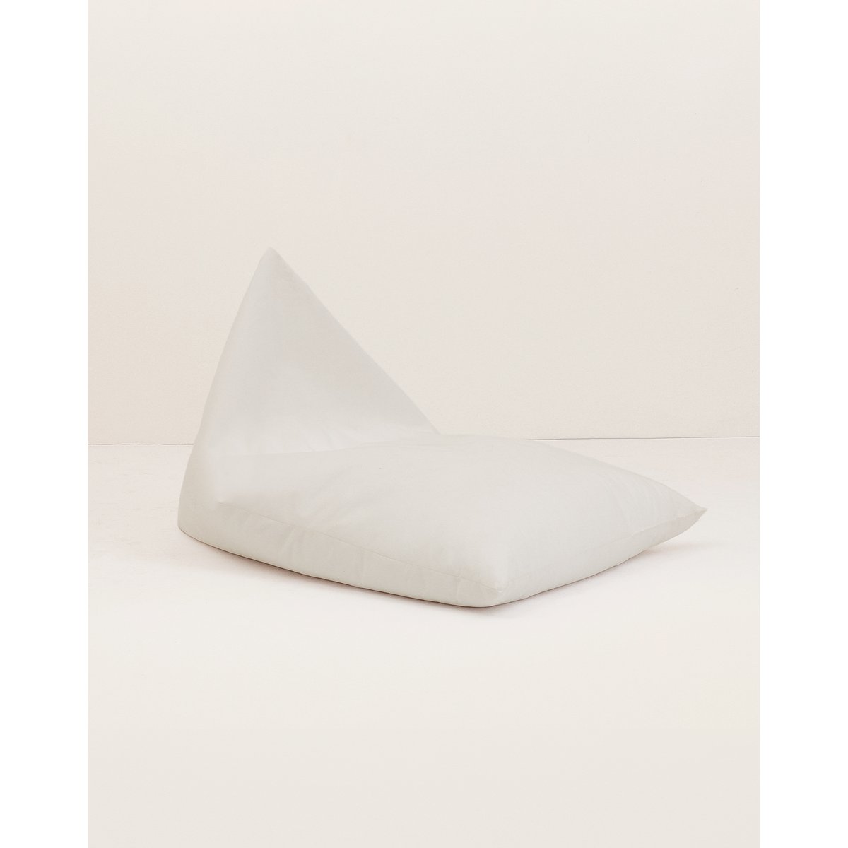 Pouf Essaouira ECO-VELOURS blanc, NOBODINOZ