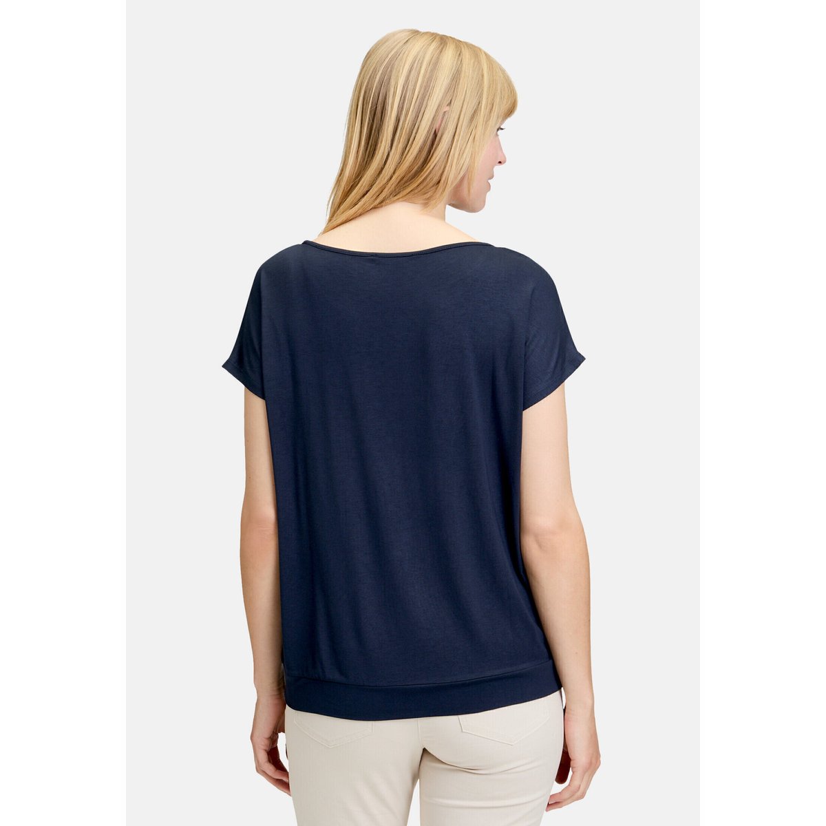 T-shirt basique à nœud dark blue/green, BETTY BARCLAY