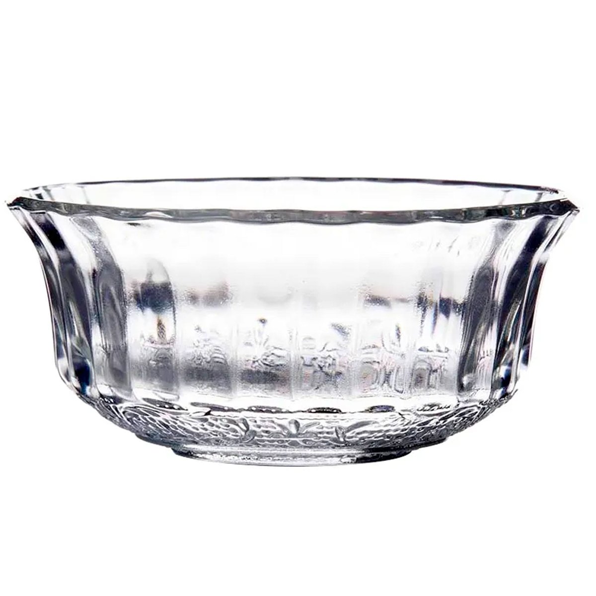 Bol en verre transparent à motifs romance 11x11x5cm transparent, WADIGA