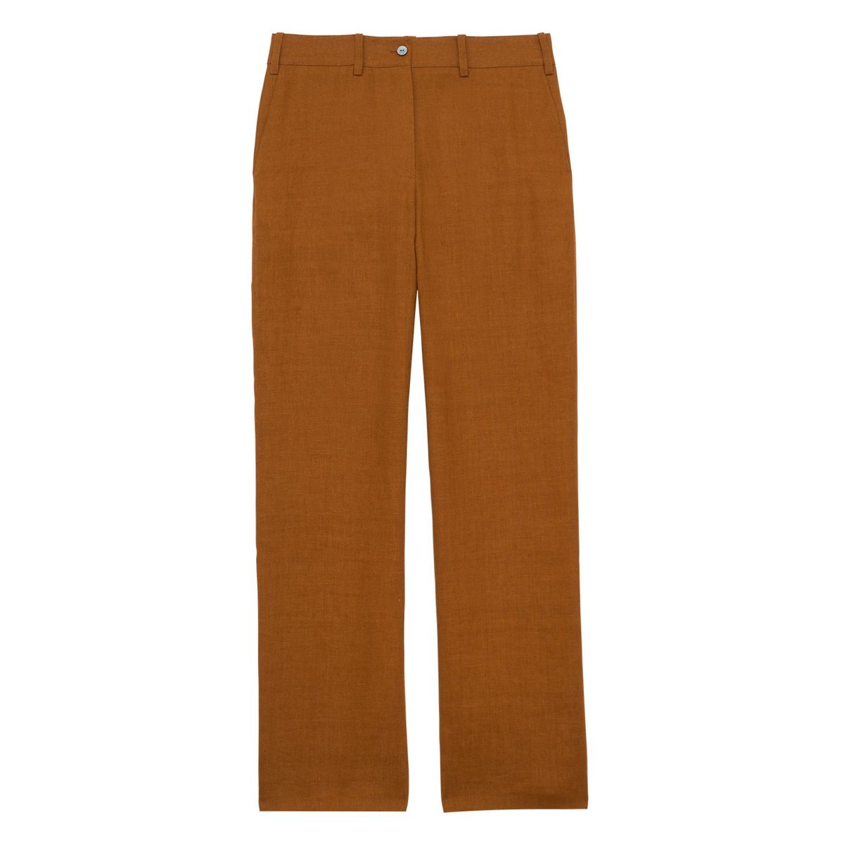 Pantalon Thelma en coton marron, INES DE LA FRESSANGE PARIS