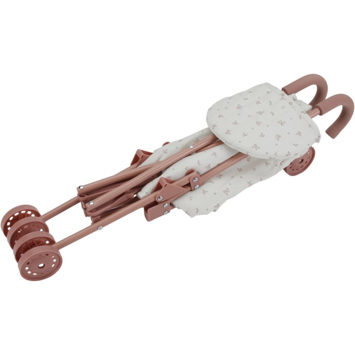 Poussette pour poupée rose, blanc, LITTLE DUTCH