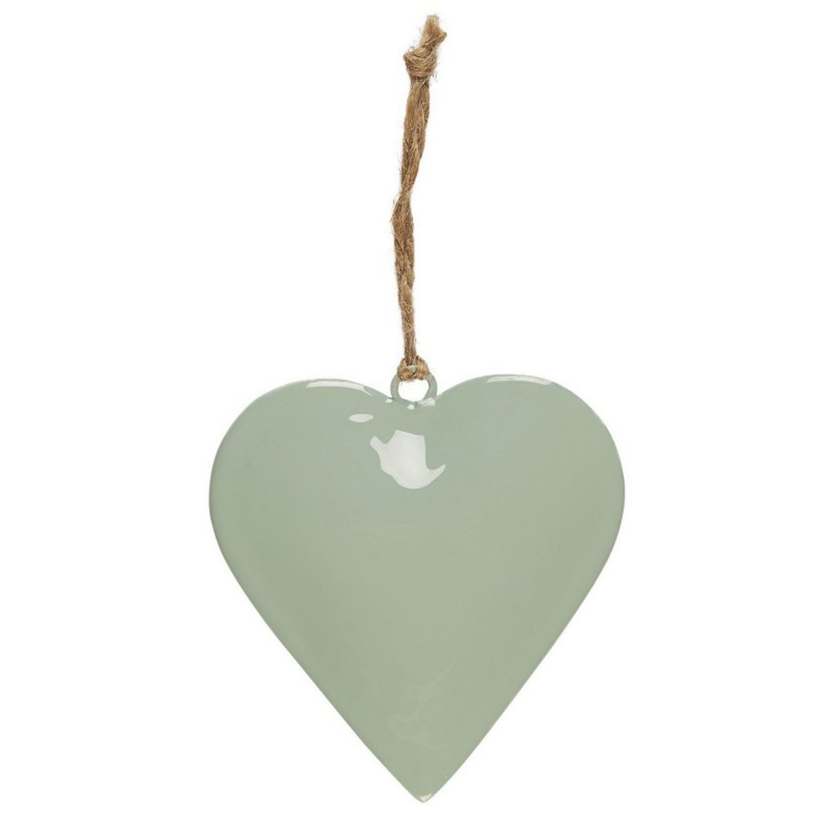 Décoration de sapin de noël cœur métal vert jade, IB LAURSEN