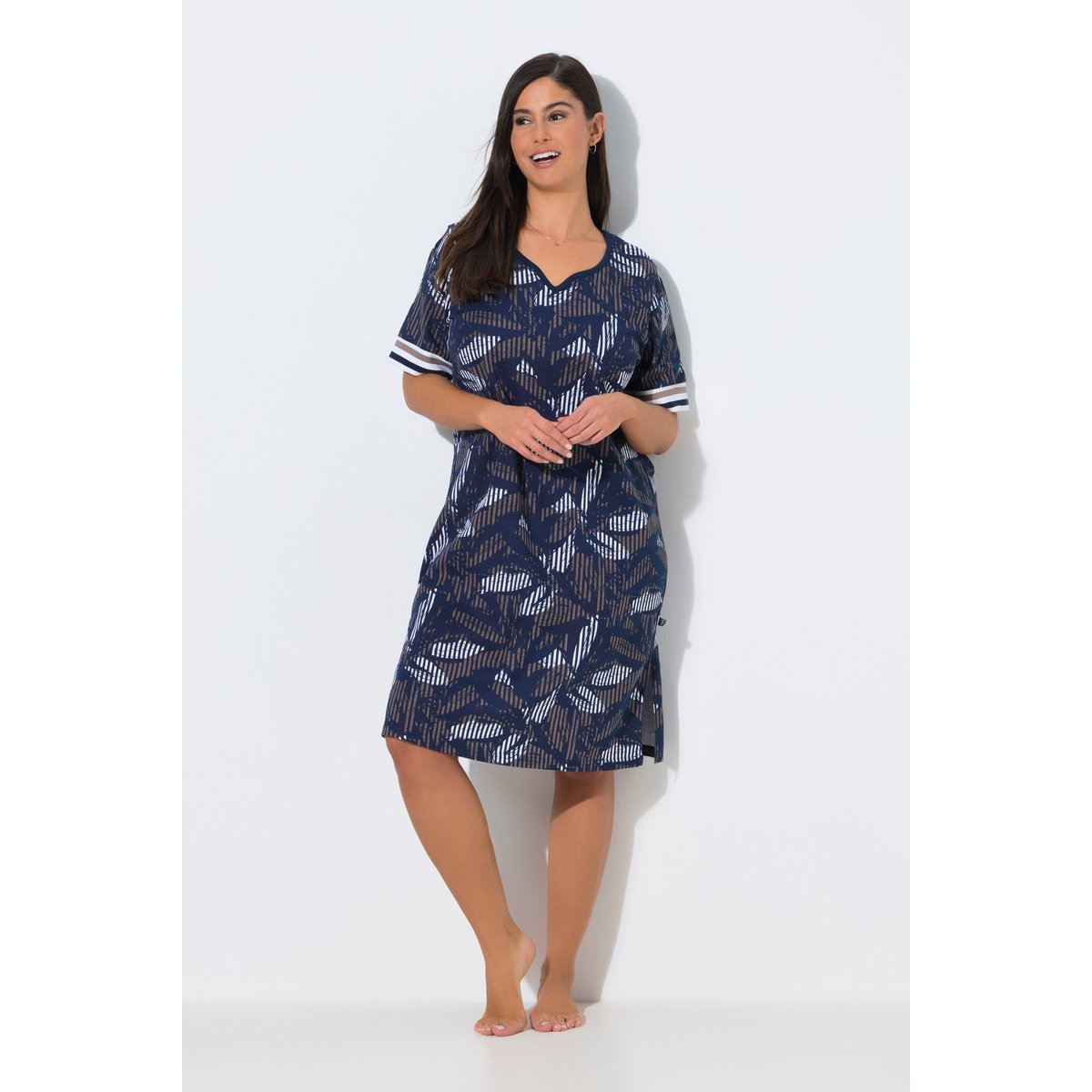 Big T-shirts, lot de 2, manches courtes bleu nuit, ULLA POPKEN