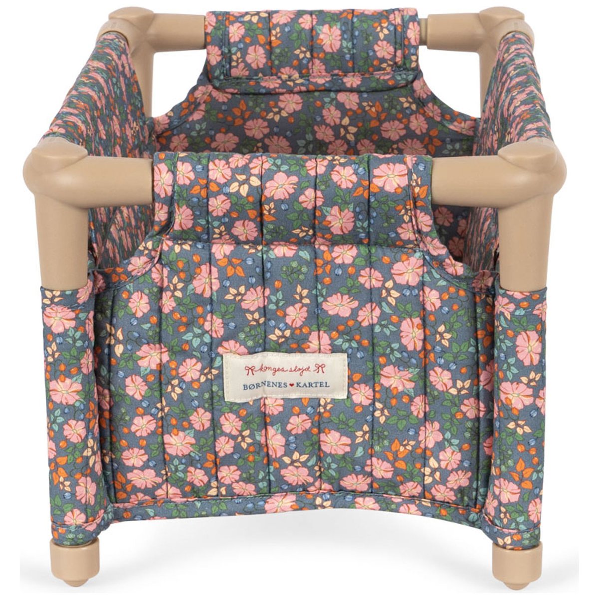 Lit parapluie pour poupée rose, bleu, vert, KONGES SLOJD