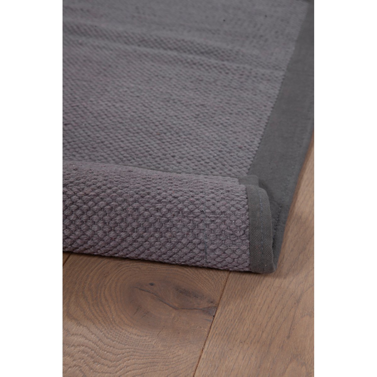 Tapis moderne en coton tissé plat TONIO gris, NOVATREND