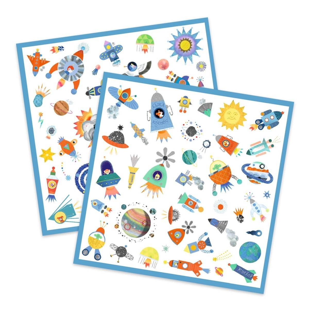 Stickers Interstellaire multicolore, DJECO
