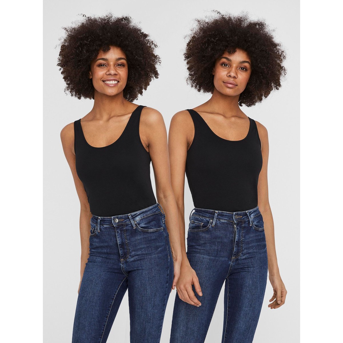 Débardeur black 1, VERO MODA