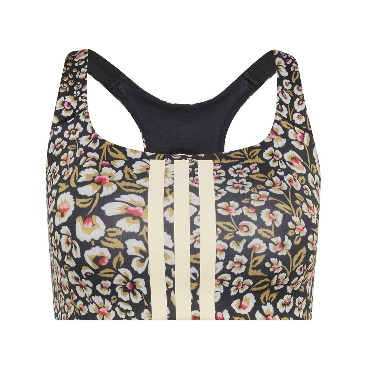 Farm Rio printed sports bra black print, adidas Performance