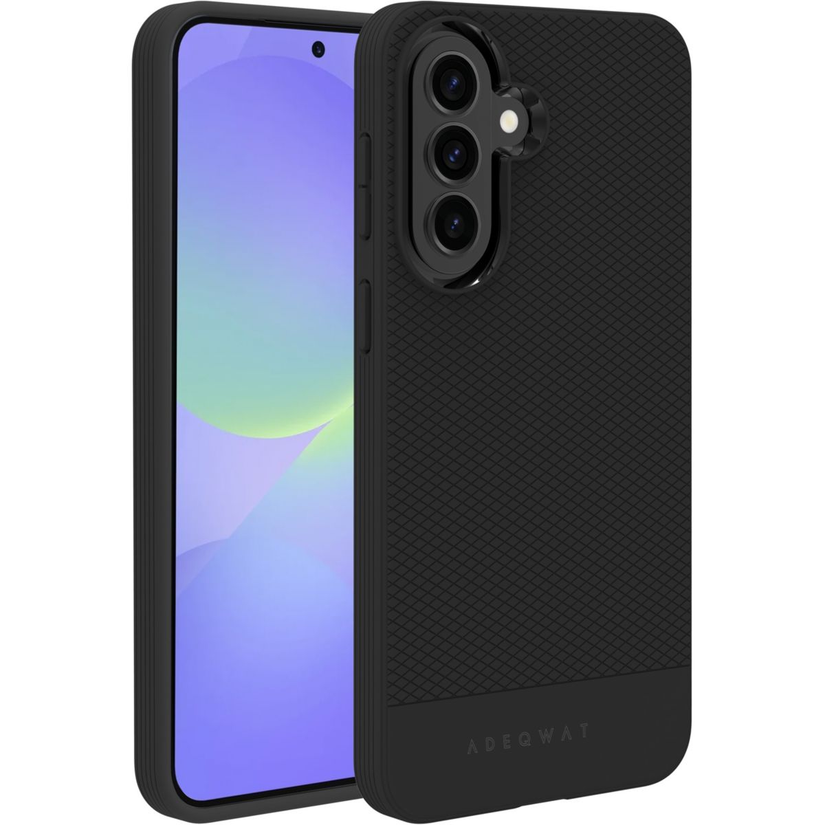 Coque Samsung Galaxy A37 noire couleur unique, ADEQWAT