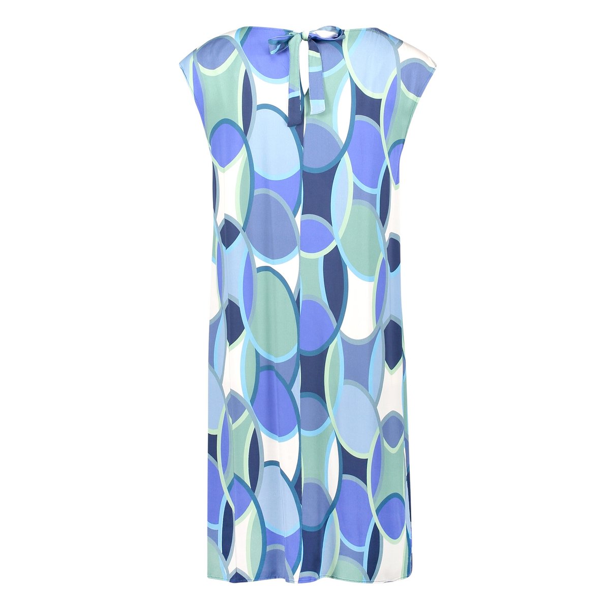 Robe détente à encolure ronde bleu/vert, BETTY BARCLAY