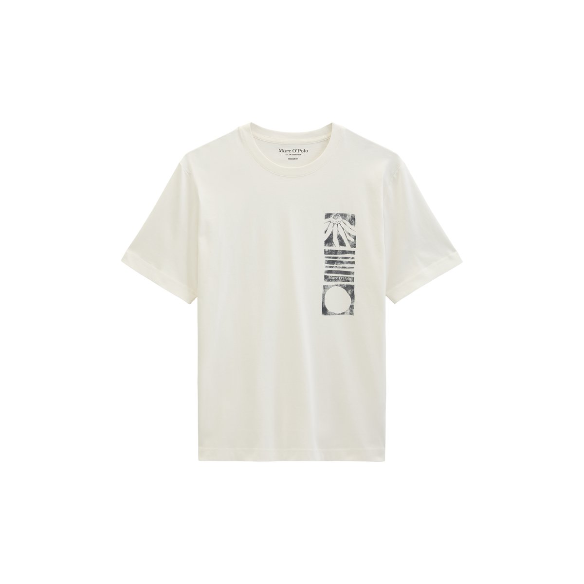 T-shirt regular en pur coton bio blanc naturel, MARC O'POLO