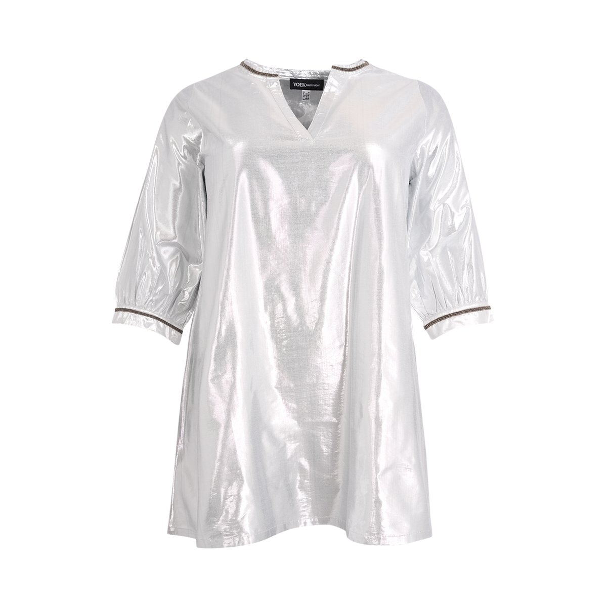 Tunique avec manches longues argent, YOEK