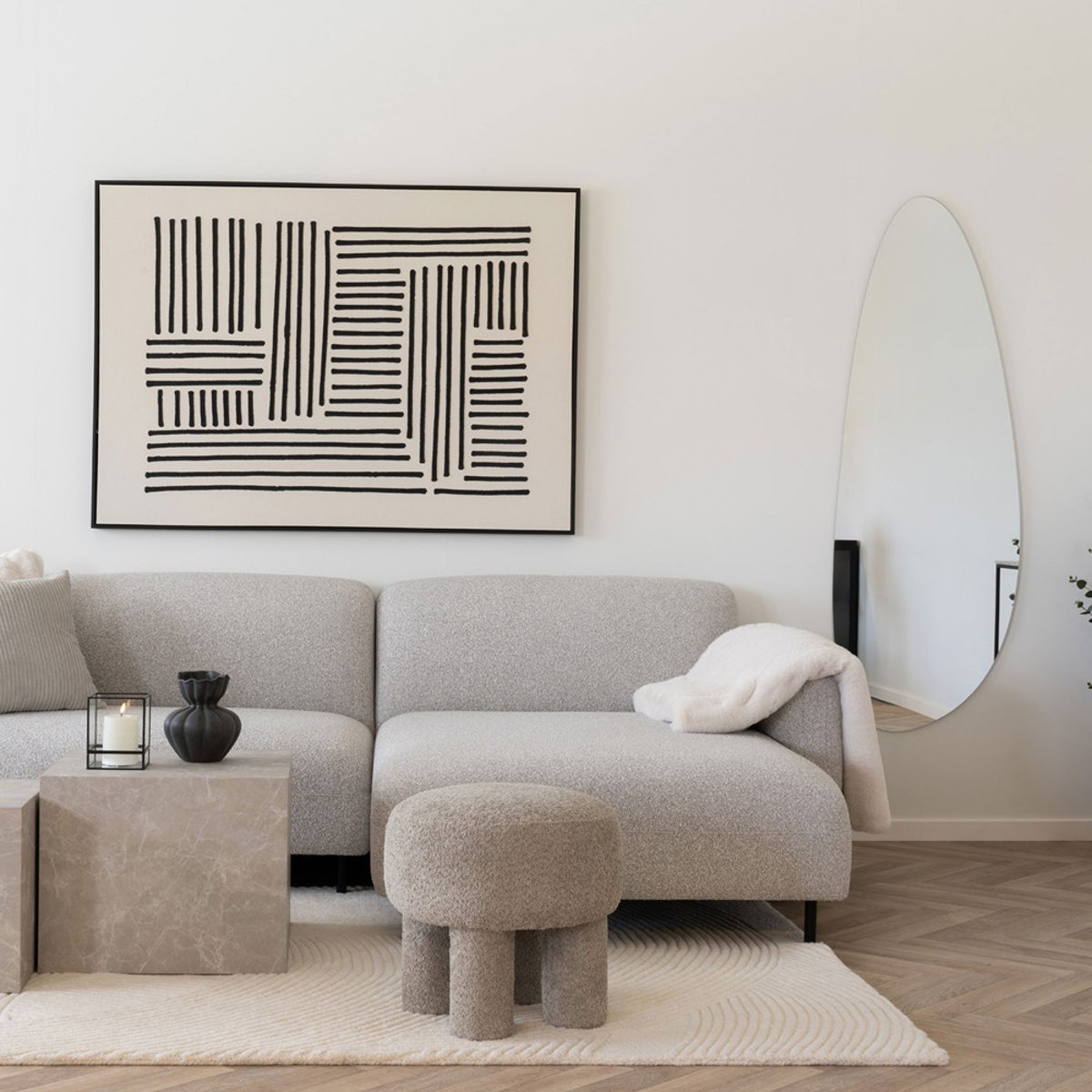 Miroir organique 57x160cm- PAGANI transparent, HOUSE NORDIC