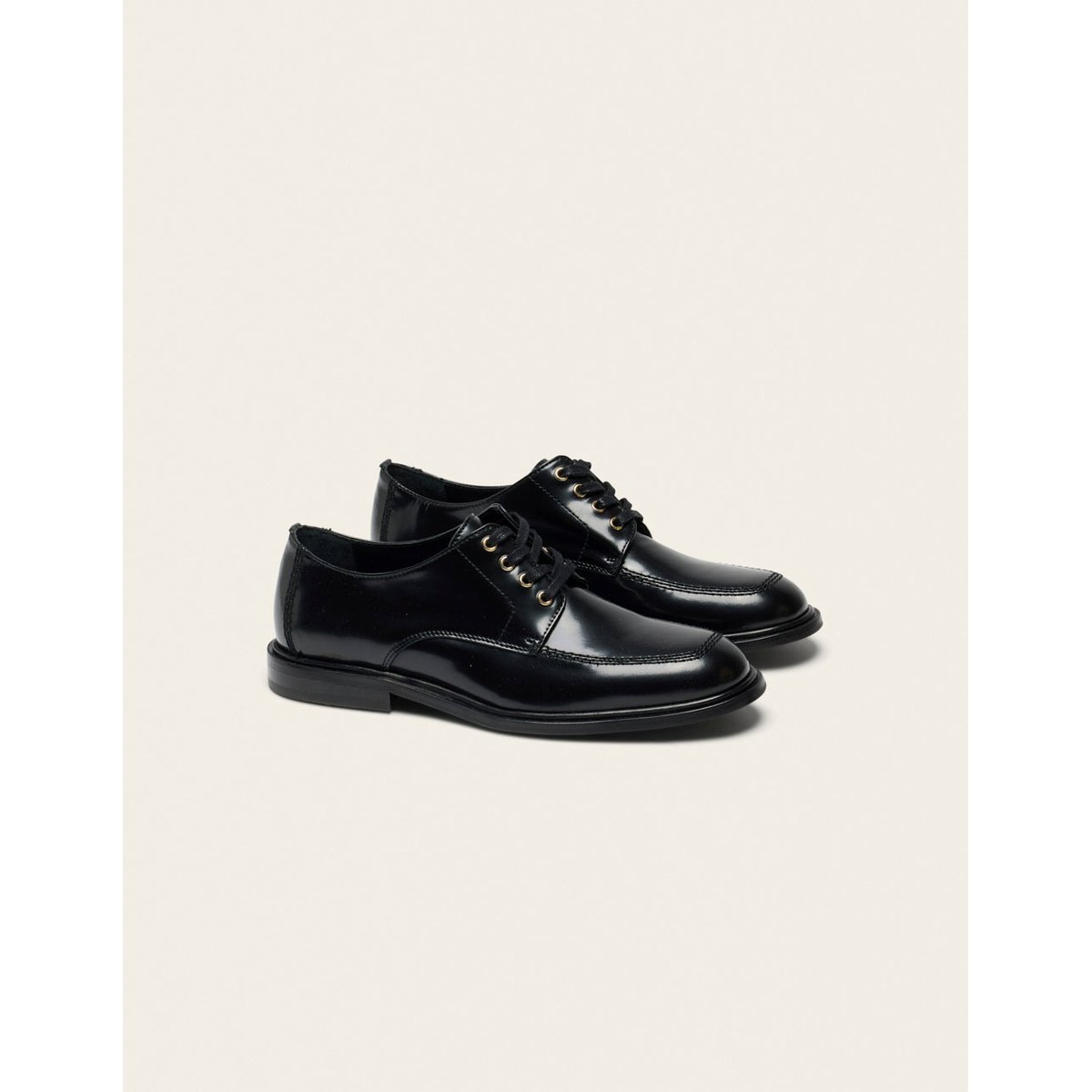 Derbies LUVI cuir box noir, ODAJE