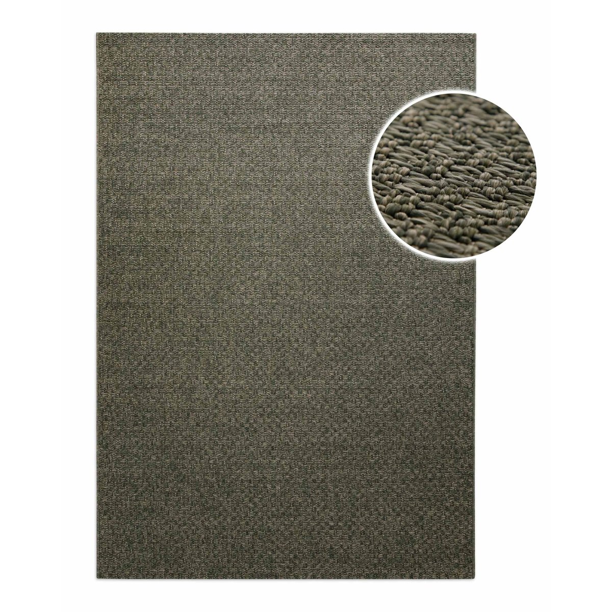 WECONhome Miami South Beach, tufté main, tapis poils courts, motif carreaux, certifié OEKO-TEX® ,  Miami South Beach gris olive, WECON HOME