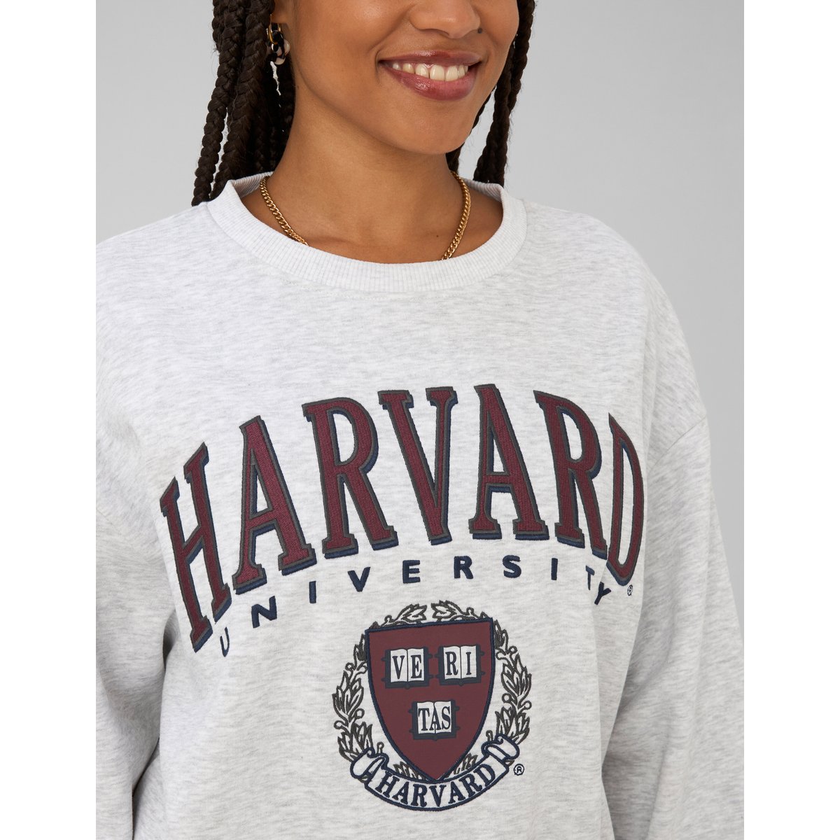 Sweat licence harvard gris clair, BZB
