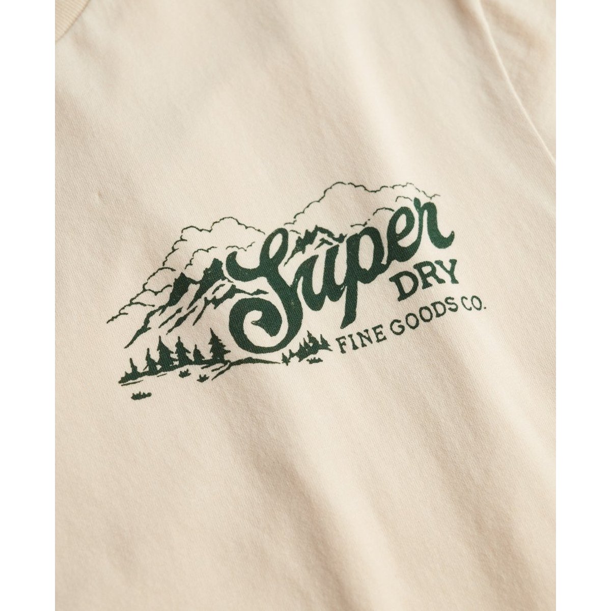 T-shirt Lo-fi Outdoors Coupe Décontractée beige avoine, SUPERDRY