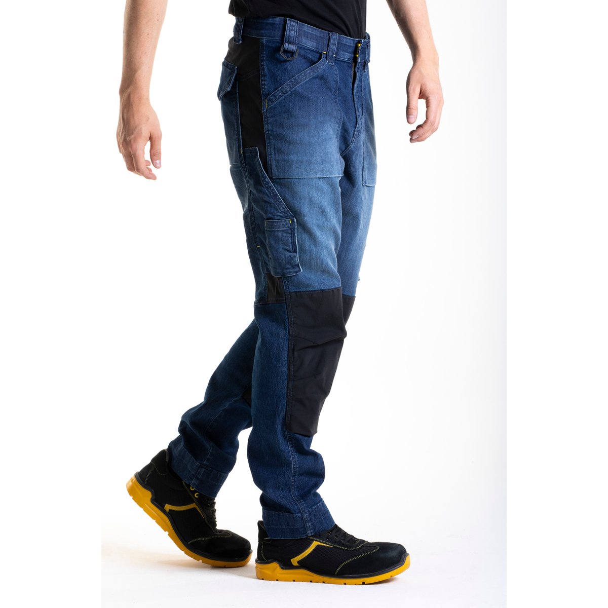 Pantalon de travail multipoches Fibreflex® MOBTEC bleu, RICA LEWIS