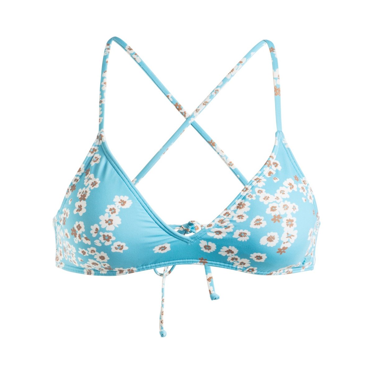 Haut de maillot de bain bikini coupe Tri PRINTED BEACH CLASSICS. bleu maui blue margarita, ROXY