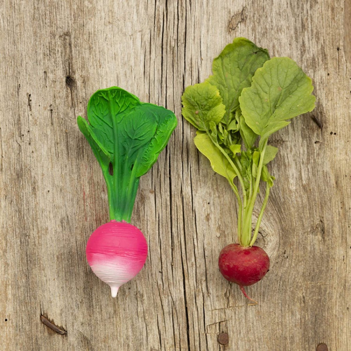 Jouet de dentition rose, blanc, vert, OLI & CAROL