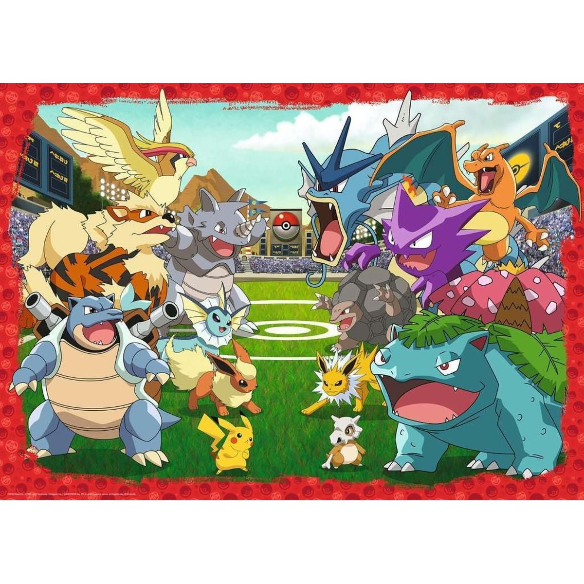 Puzzle Affrontement des Pokémon 1000 Pcs blanc, RAVENSBURGER
