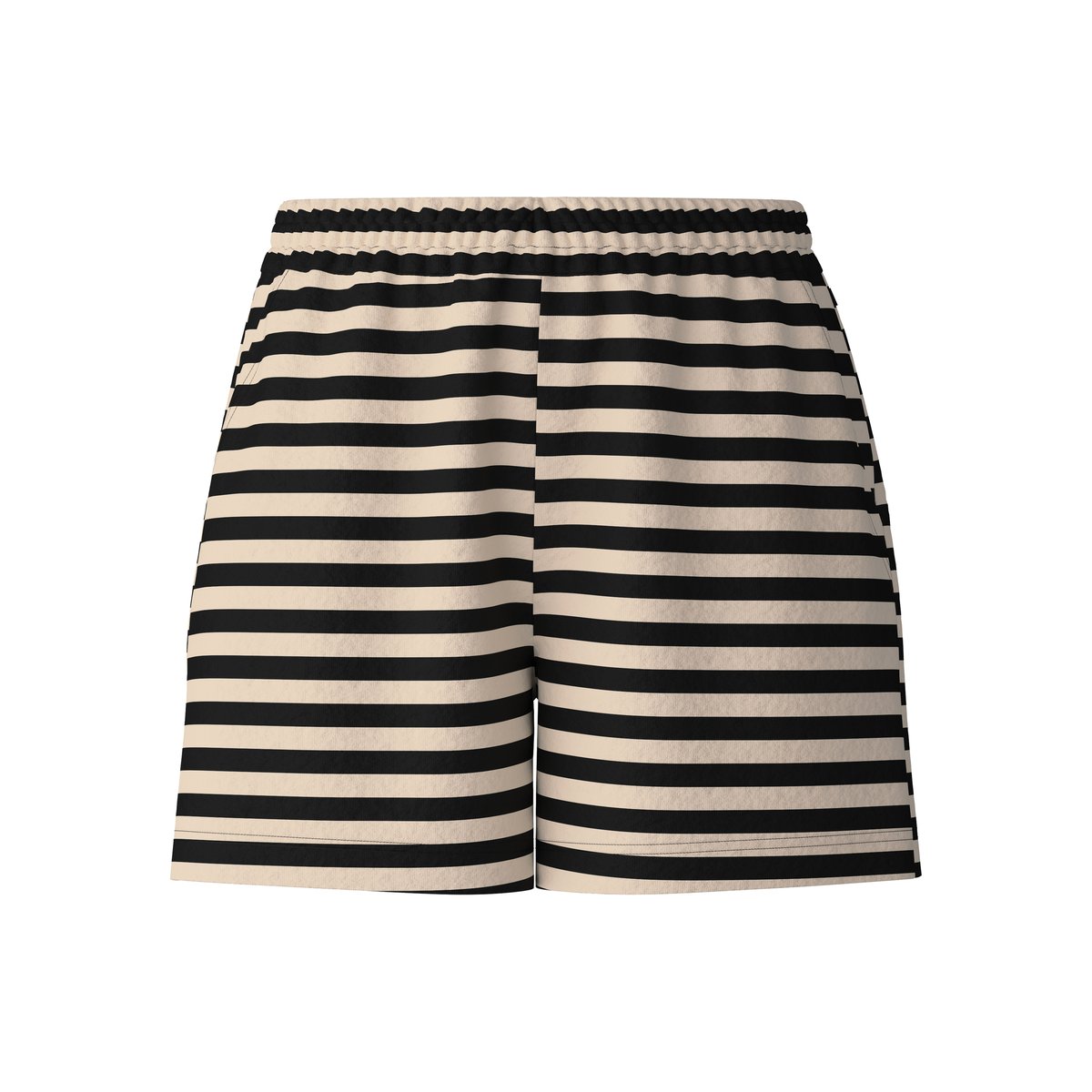 Short Coton LOUNGE STRIPE noir, CALIDA