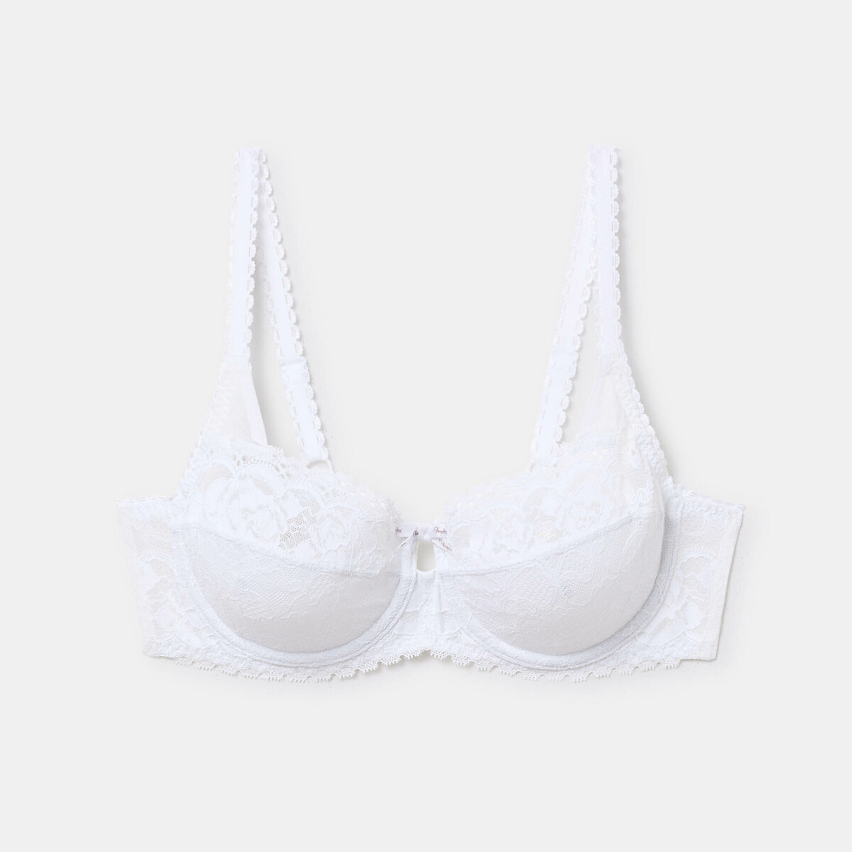 Flower Elegant Demi-Cup Bra white, PLAYTEX