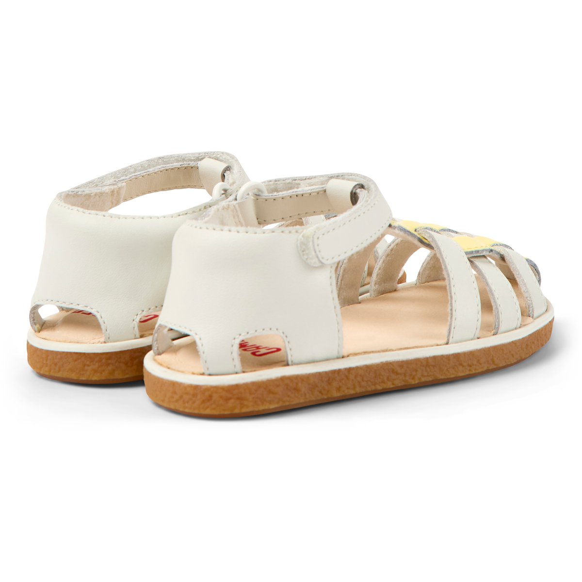 Sandales Miko cuir blanc, CAMPER