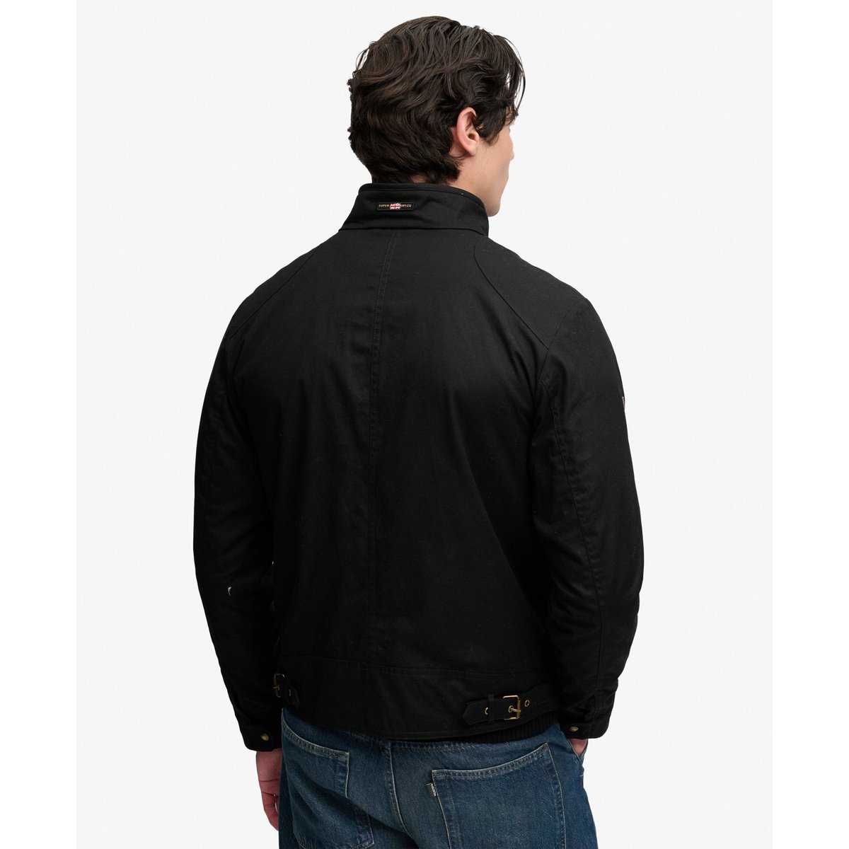 Veste Racer Cirée Courte noir carbone, SUPERDRY