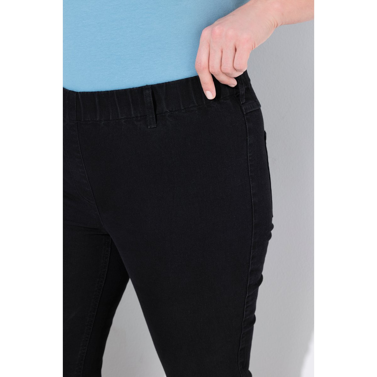 Jegging Sienna 7/8. Jambe slim et taille noir, ULLA POPKEN