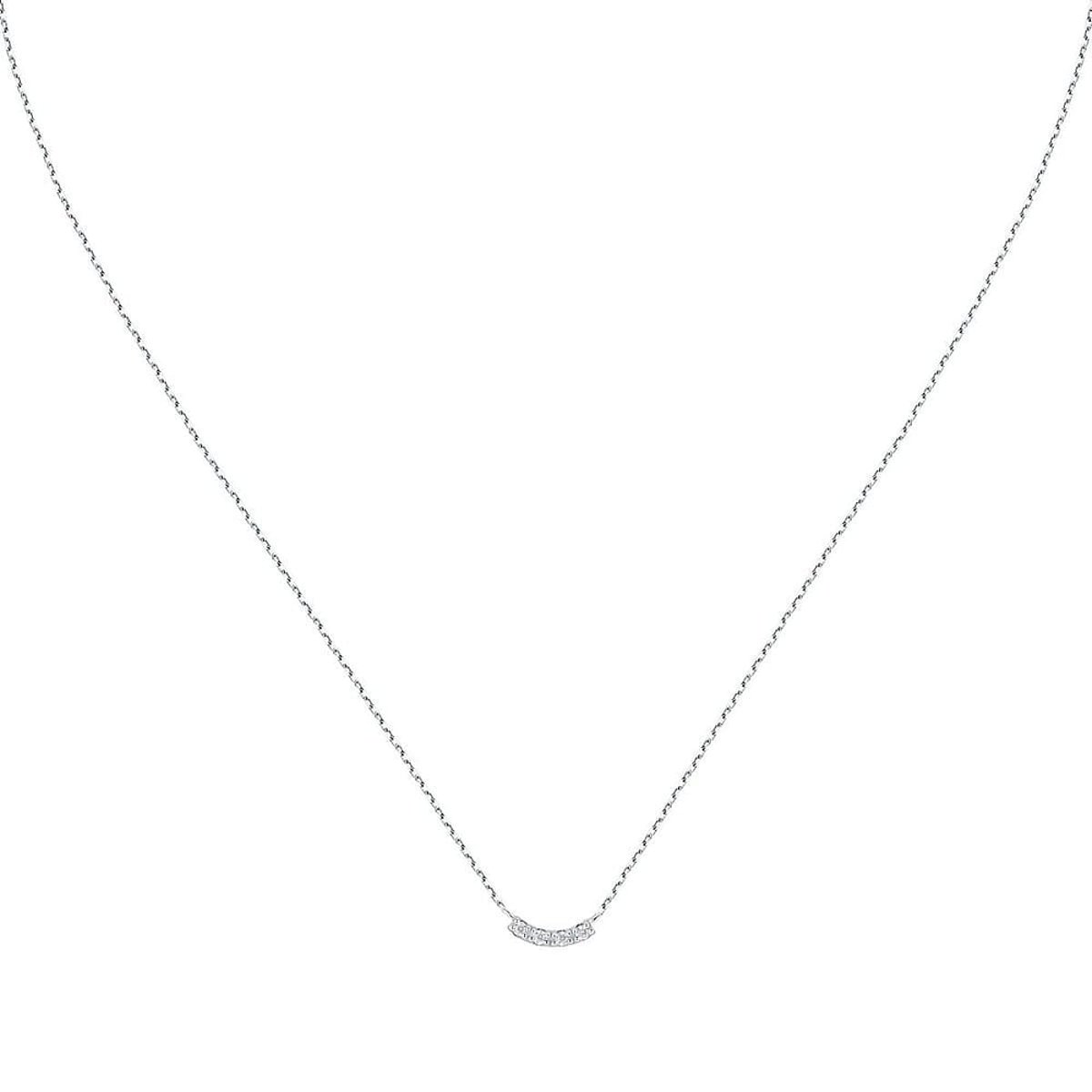 Colliers en Or 375/1000/diamant Synthétique et Diamant synthétique argent, LIVE DIAMOND