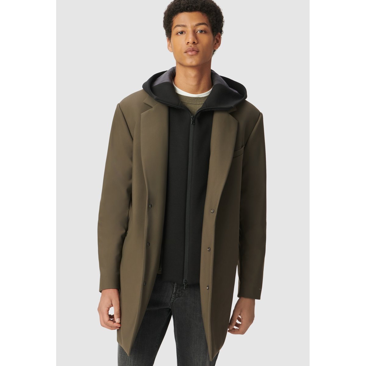 Parka parementure amovible EASY CARE* marron foncé, IKKS