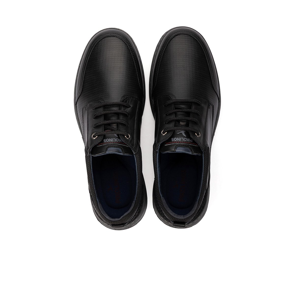 Chaussures à lacets cuir Alcala black, PIKOLINOS