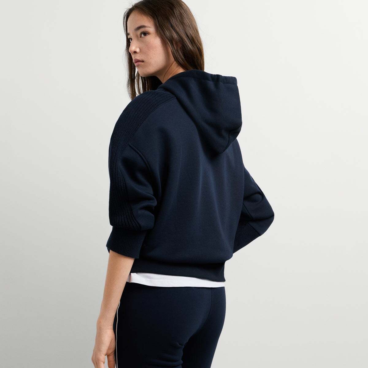 Sweat À Capuche Manches En Maille bleu dulwich, PEPE JEANS