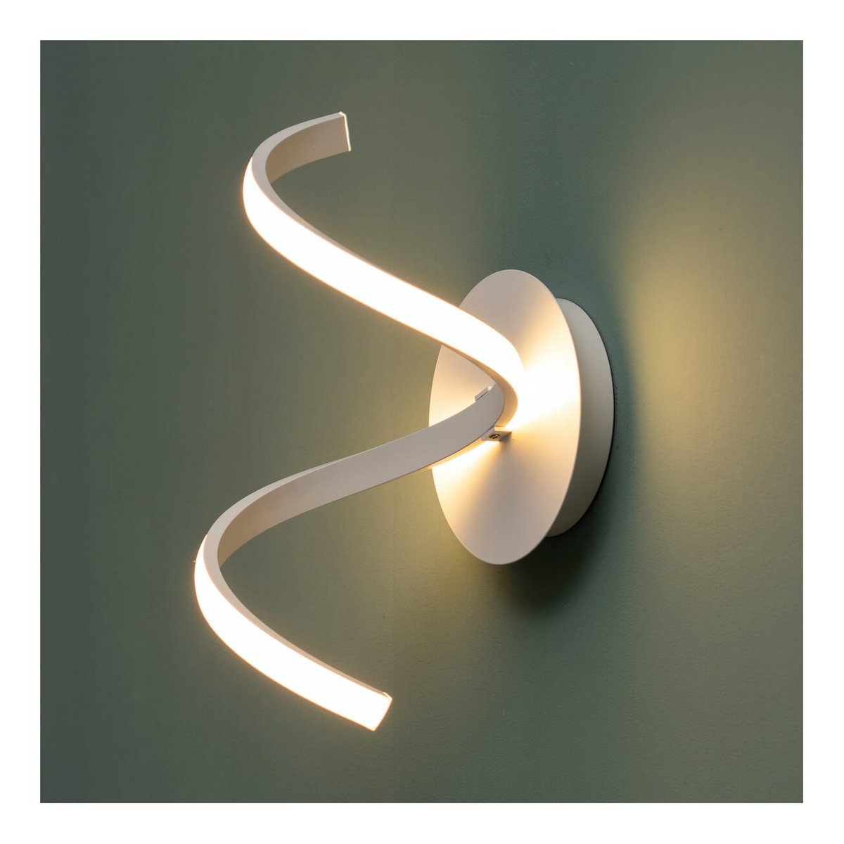Applique LED spirale décorative - VORTEX blanc, KOSILUM