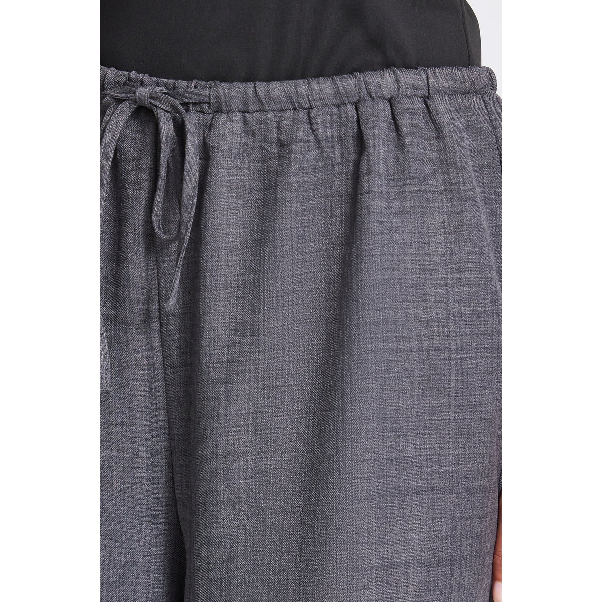 Short décontracté gris asphalt, ICHI