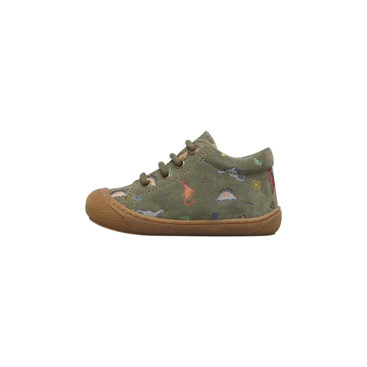 Chaussures premiers pas en suède COCOON vert-, NATURINO