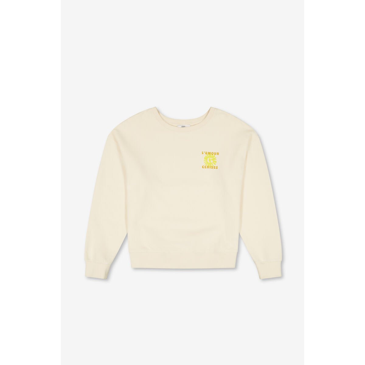Sweat-Shirt SUNA craie, LE TEMPS DES CERISES
