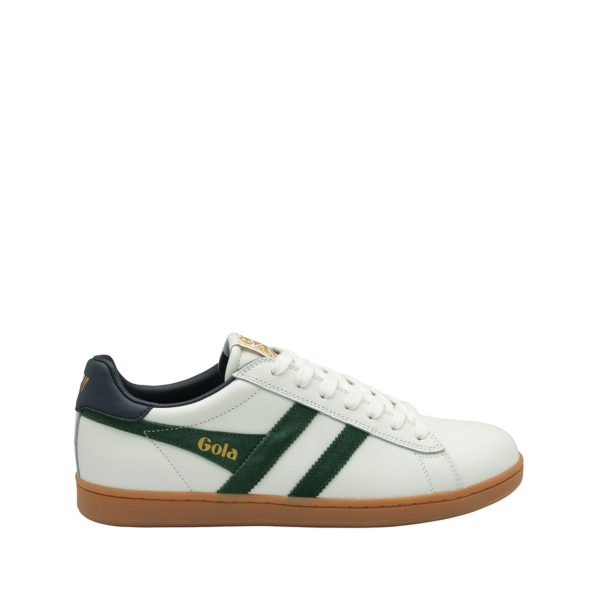 Baskets cuir Equipe II Leather blanc/bleu foncé, GOLA