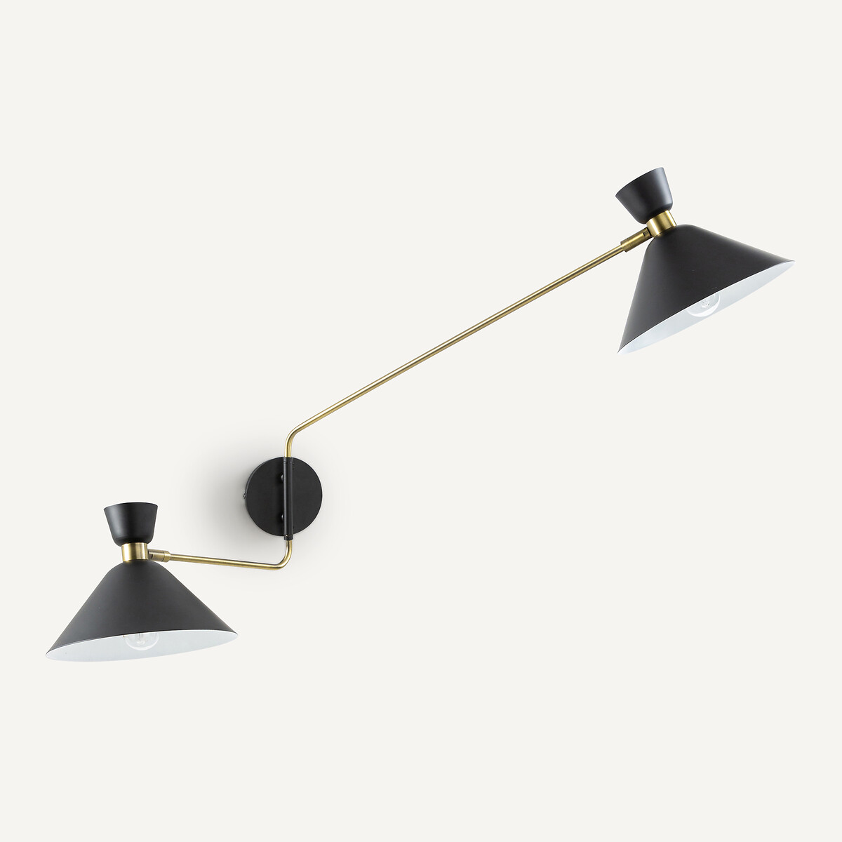Applique double, laiton vieilli Zoticus laiton vieilli, AM.PM